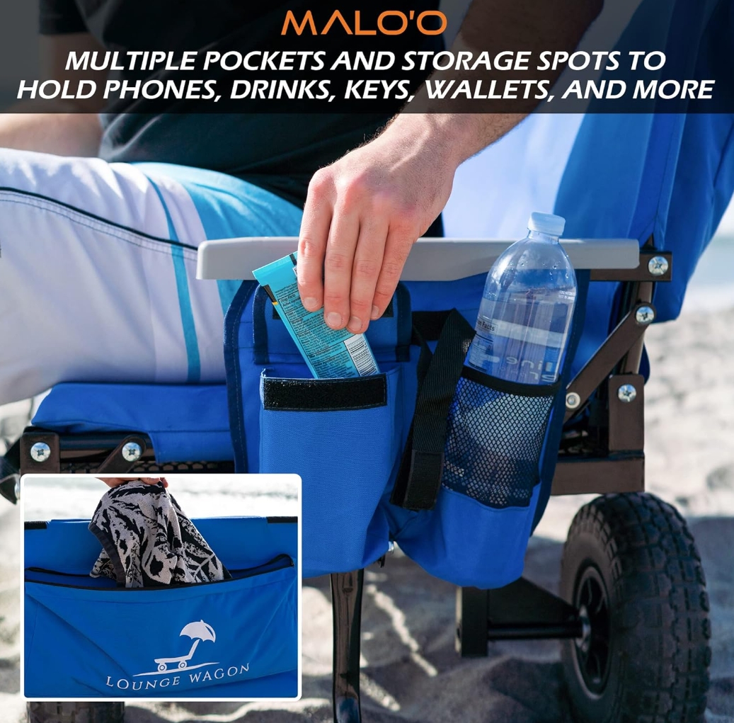 💝𝗢𝗳𝗳𝗶𝗰𝗶𝗮𝗹𝗹𝘆 𝗟𝗶𝗰𝗲𝗻𝘀𝗲𝗱 , Buy 2 Get 2 Free✨Lounge Wagon, 500-lb Weight Capacity