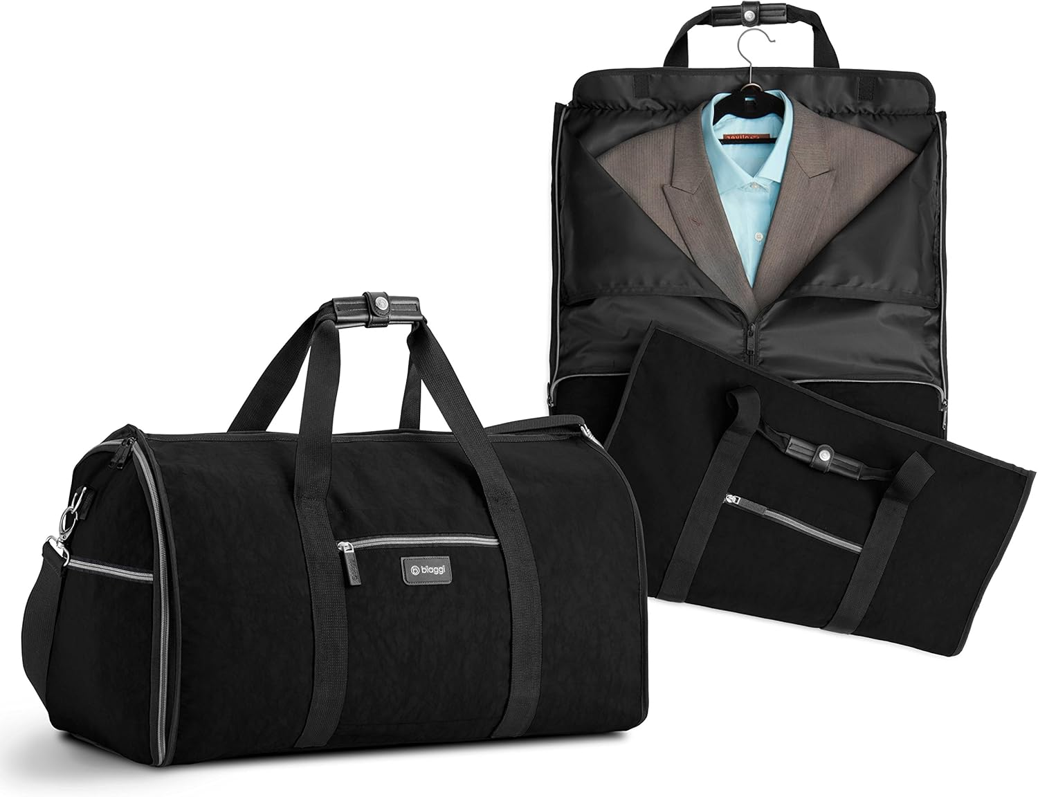 💝Last day to buy 2 and save 30% 💝Biaggi Hangeroo Two-In-One Garment Bag and Duffle