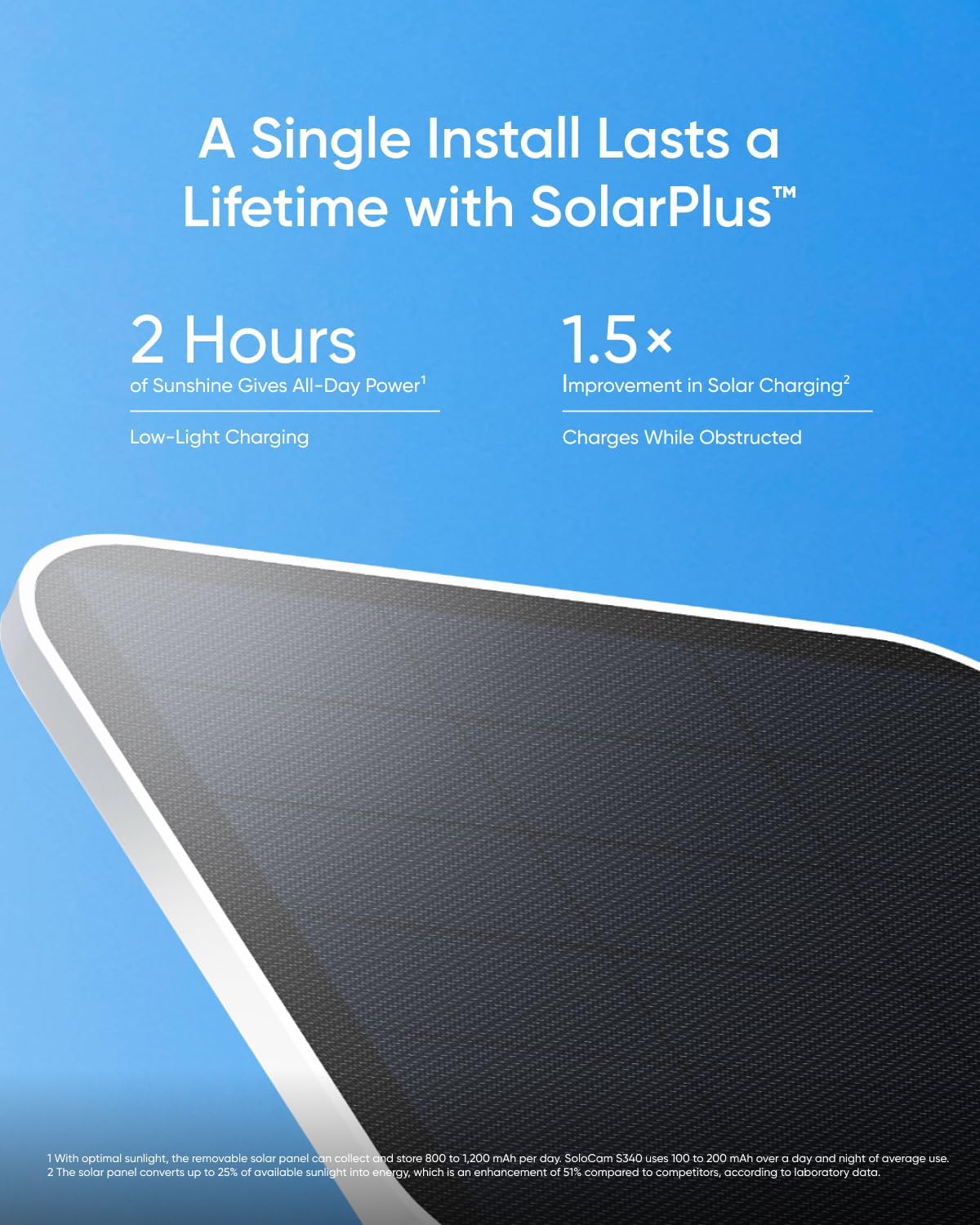 eufy outdoor safety Solocam with solar panel