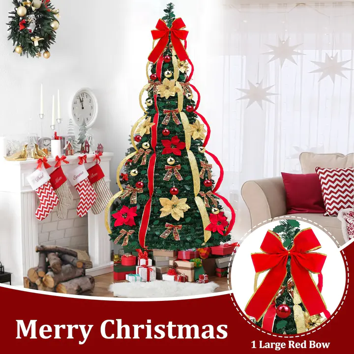 $29.99🔥Buy 1 Get 1 Free⏰🎄6 Ft Prelit Full Christmas Tree Decor Pop up Xmas Tree🎄