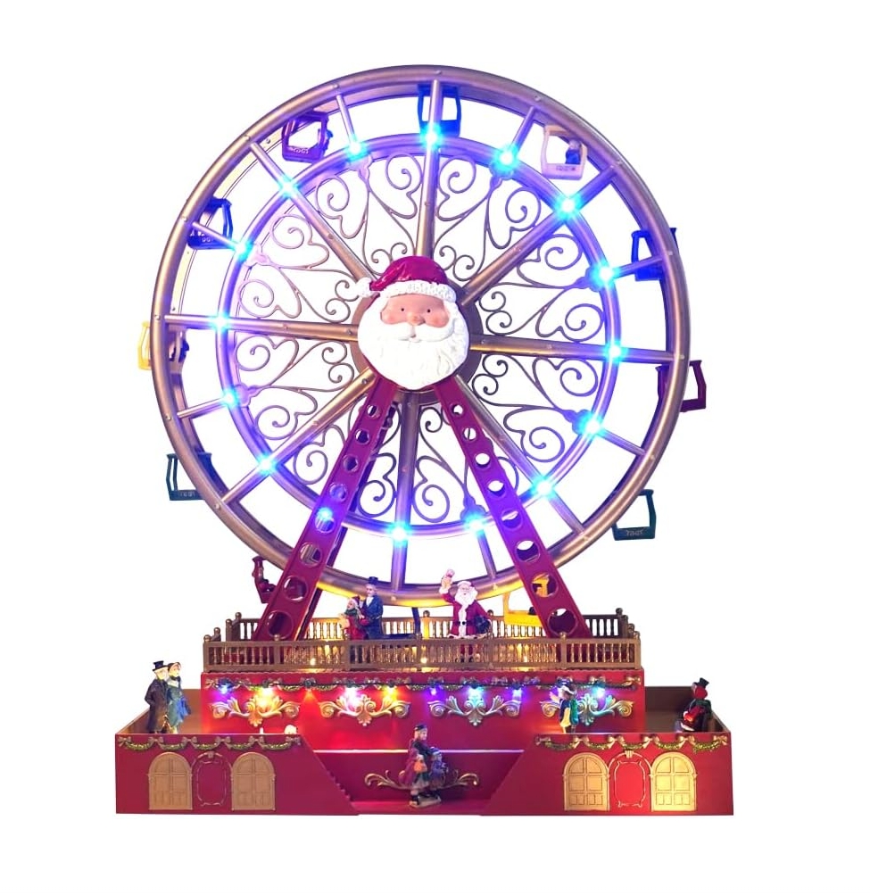 Christmas Clearance in July💝Buy 2 Get 2 Free💥Christmas Rotating Ferris Wheel with LED Lights
