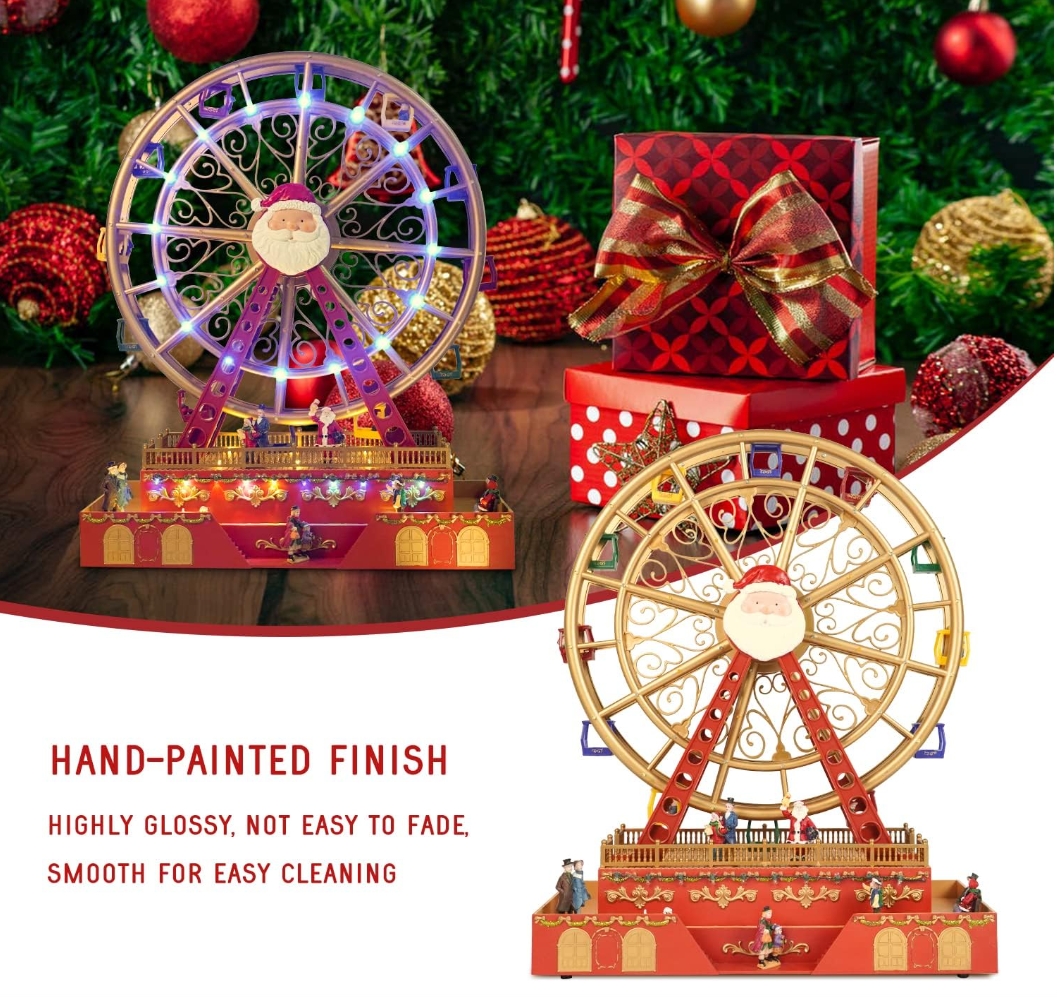 Christmas Clearance in July💝Buy 2 Get 2 Free💥Christmas Rotating Ferris Wheel with LED Lights