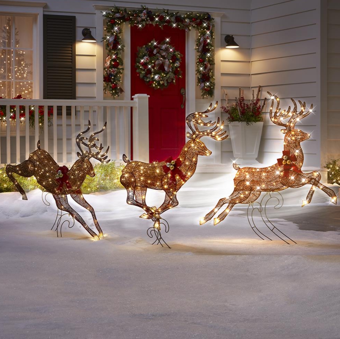 Christmas Clearance in July💝Buy 2 Get 2 Free💥 Choreographed Illuminated Galloping Reindeer