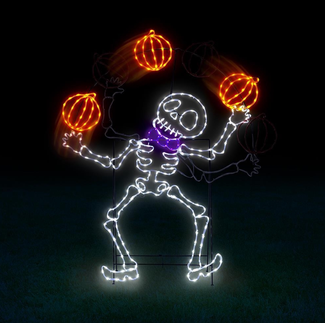 Soon to be sold out!!💝Last Day For Factory Outlet Shop💥5' Pumpkin Juggling Skeleton