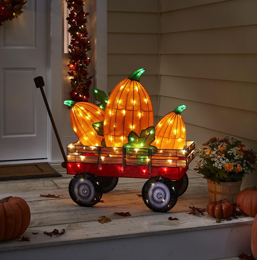 Soon to be sold out!!💝Last Day For Factory Outlet Shop💥Twinkling Harvest Pumpkin Wagon