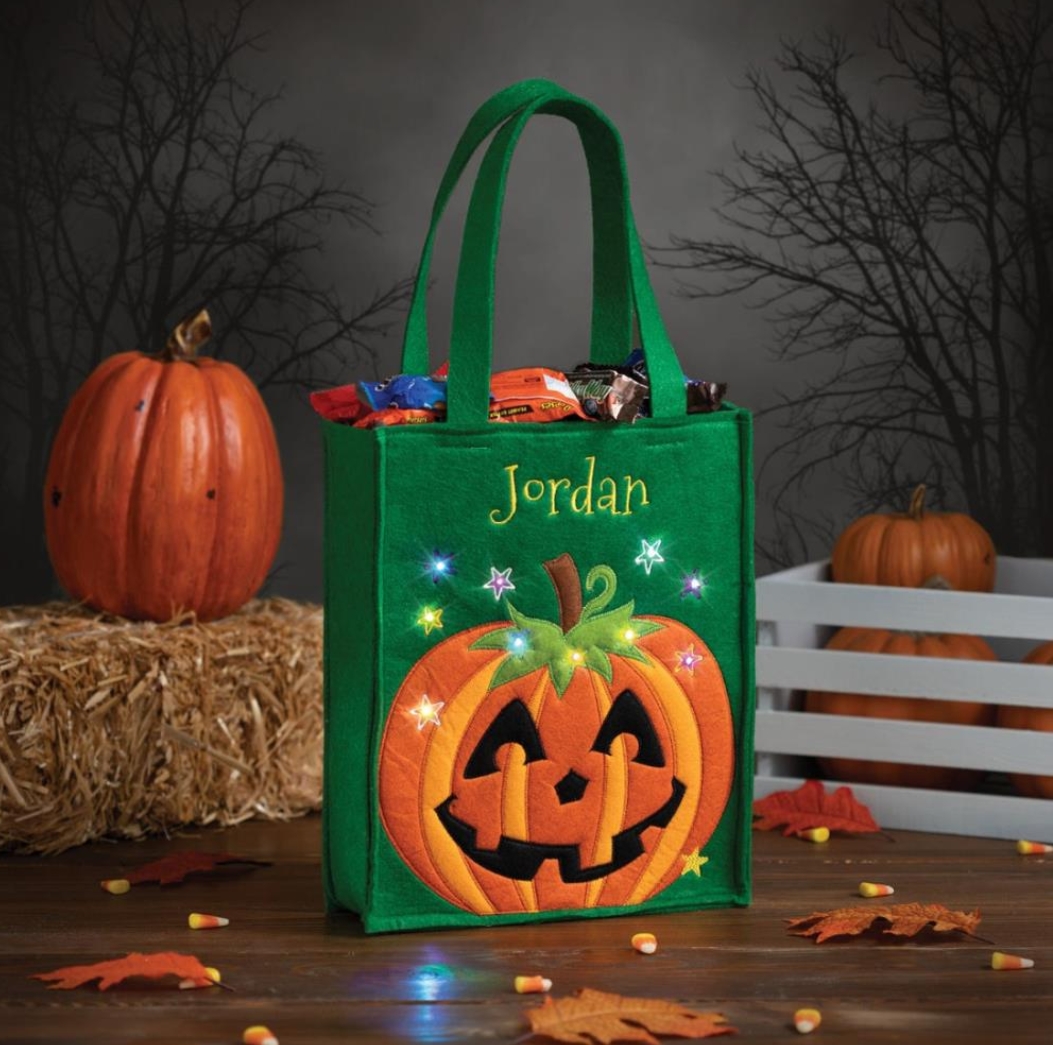 Soon to be sold out!!💝Last Day For Factory Outlet Shop💥Trick or Treater's Personalized Light Show Bag