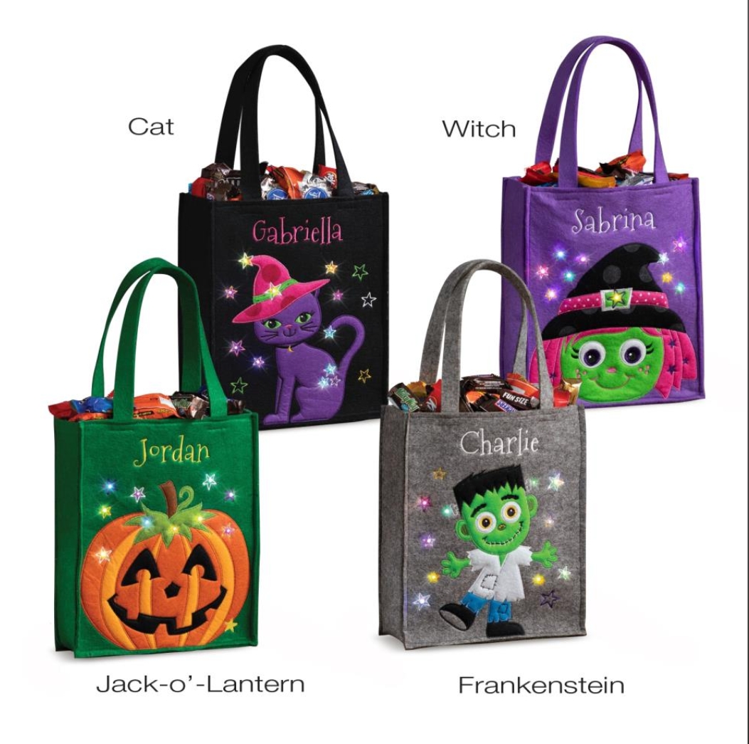 Soon to be sold out!!💝Last Day For Factory Outlet Shop💥Trick or Treater's Personalized Light Show Bag