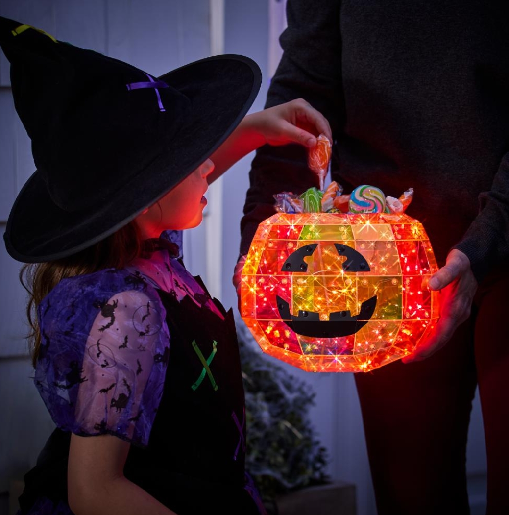 Soon to be sold out!!💝Last Day For Factory Outlet Shop💥Twinkling Jack-O'-Lantern Candy Bowl