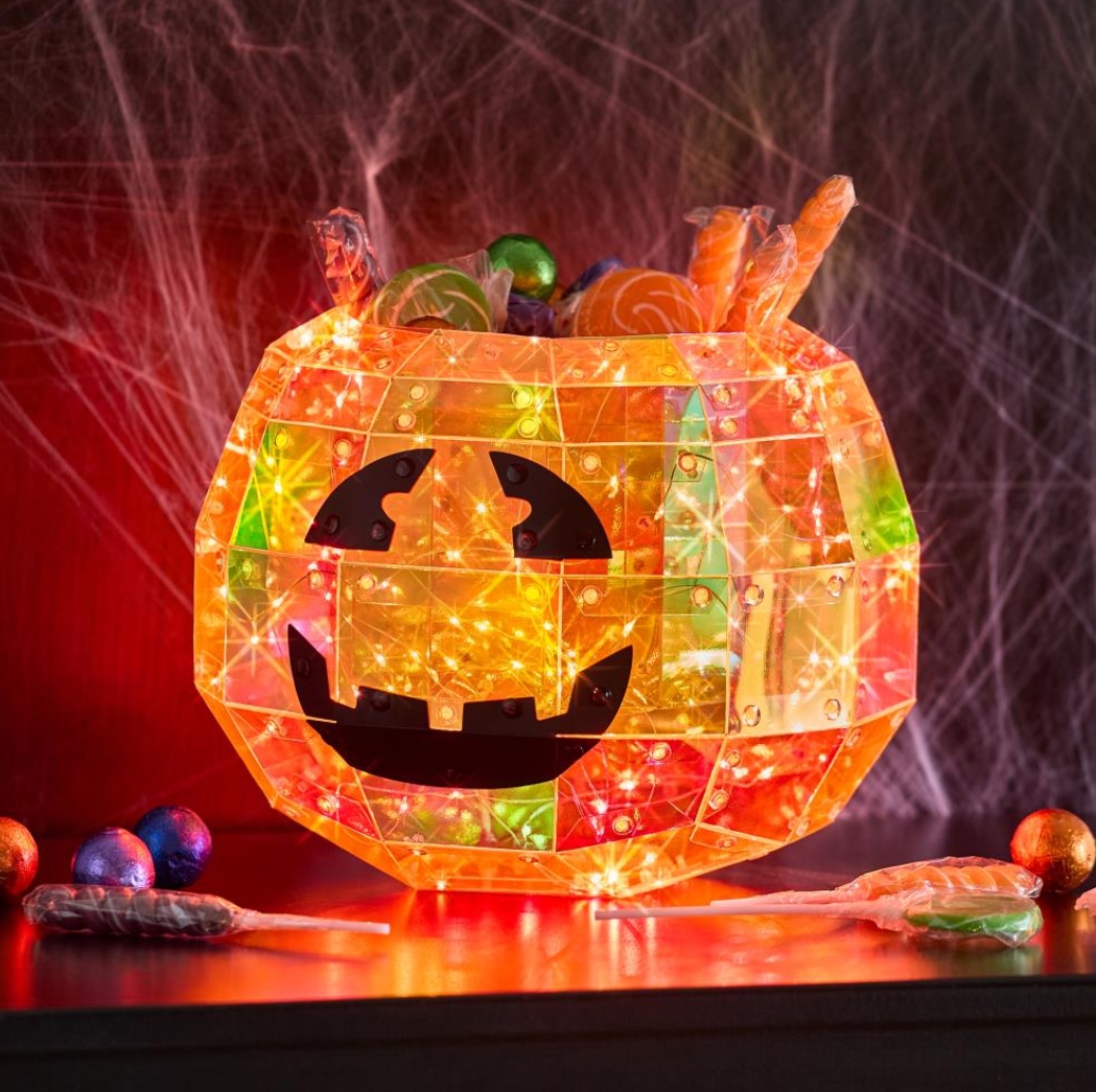 Soon to be sold out!!💝Last Day For Factory Outlet Shop💥Twinkling Jack-O'-Lantern Candy Bowl