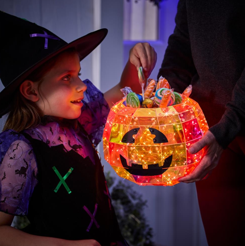 Soon to be sold out!!💝Last Day For Factory Outlet Shop💥Twinkling Jack-O'-Lantern Candy Bowl