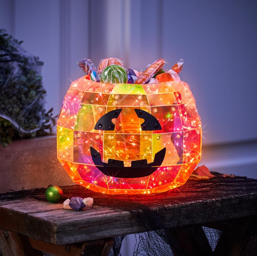 Soon to be sold out!!💝Last Day For Factory Outlet Shop💥Twinkling Jack-O'-Lantern Candy Bowl