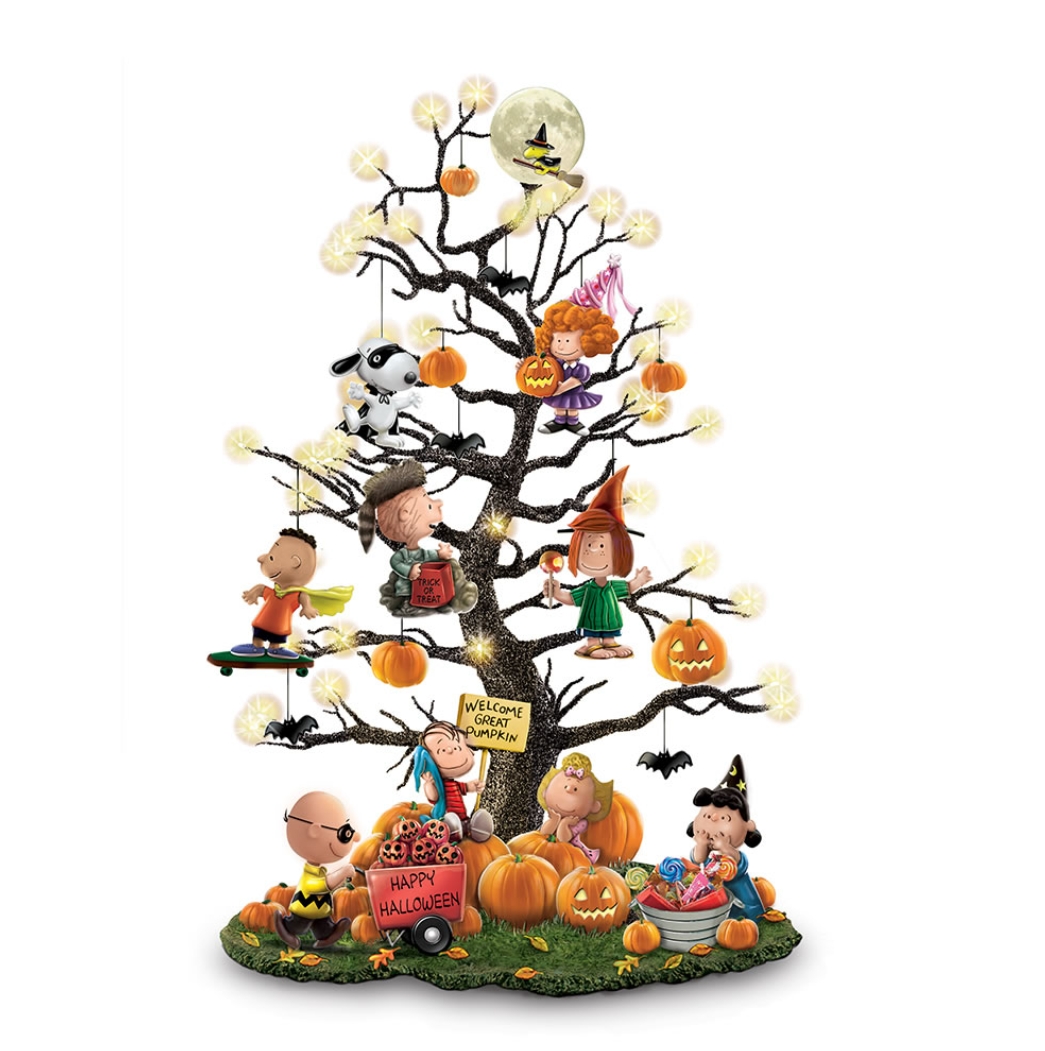Soon to be sold out!!💝Last Day For Factory Outlet Shop💥"It's The Great Pumpkin" Illuminated Halloween Tree