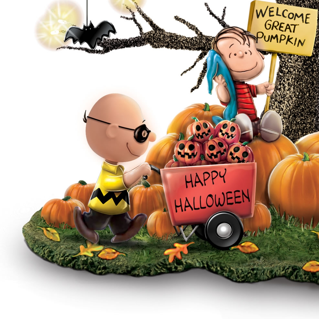 Soon to be sold out!!💝Last Day For Factory Outlet Shop💥"It's The Great Pumpkin" Illuminated Halloween Tree