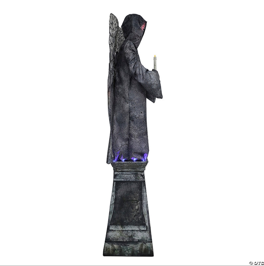 Soon to be sold out!!💝Last Day For Factory Outlet Shop💥96" Cemetery Angel Animated Halloween Prop