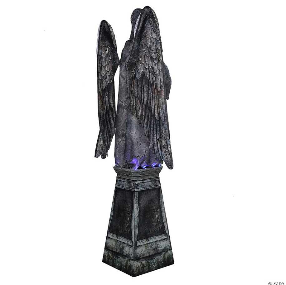 Soon to be sold out!!💝Last Day For Factory Outlet Shop💥96" Cemetery Angel Animated Halloween Prop