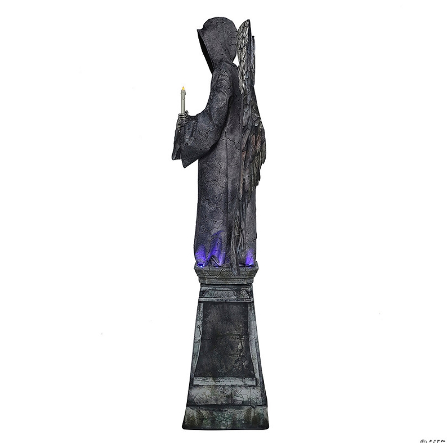 Soon to be sold out!!💝Last Day For Factory Outlet Shop💥96" Cemetery Angel Animated Halloween Prop
