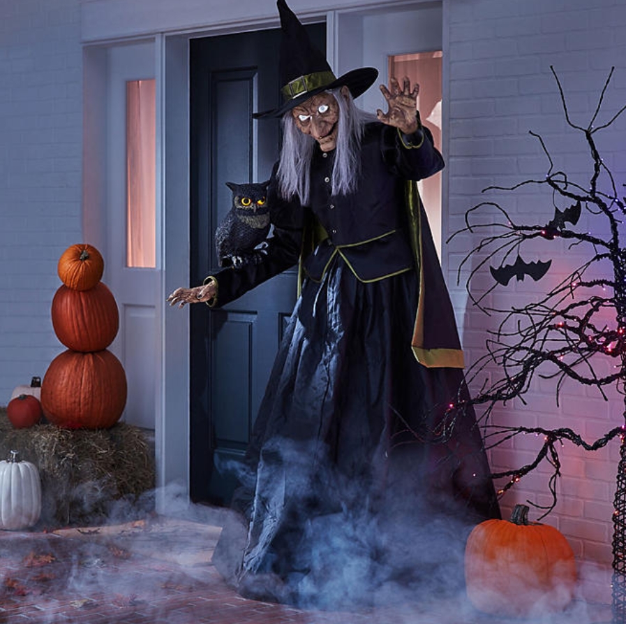 Soon to be sold out!!💝Last Day For Factory Outlet Shop💥Member's Mark 6' Pre-Lit Animated Vintage Witch