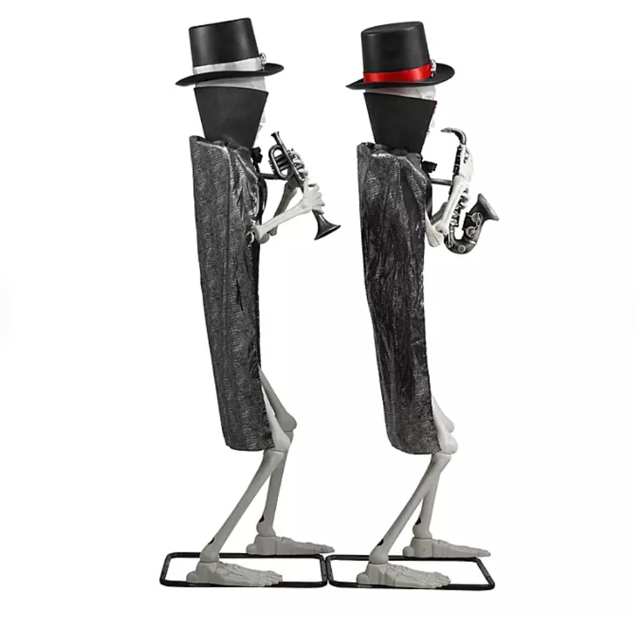 Soon to be sold out!!💝Last Day For Factory Outlet Shop💥Member's Mark Musical Halloween Skeletons, Set of 2