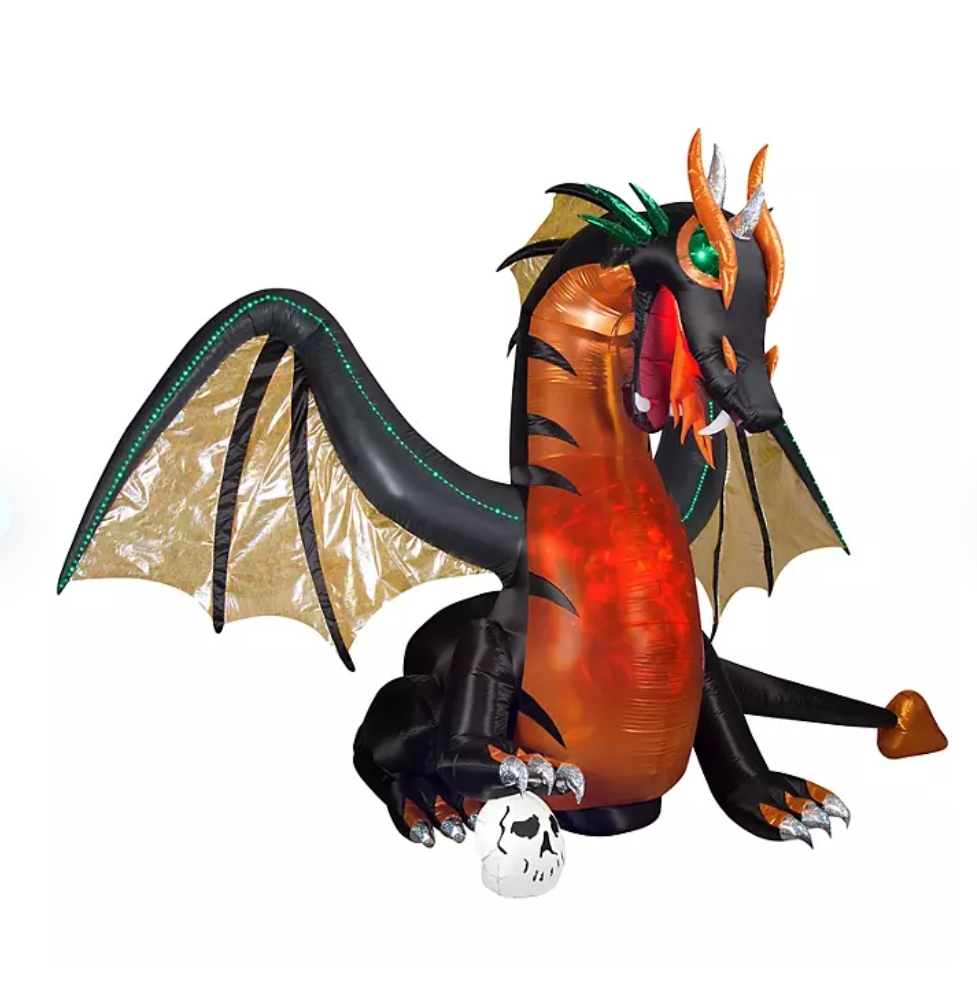 Soon to be sold out!!💝Last Day For Factory Outlet Shop💥Member’s Mark Pre-Lit Inflatable Dragon