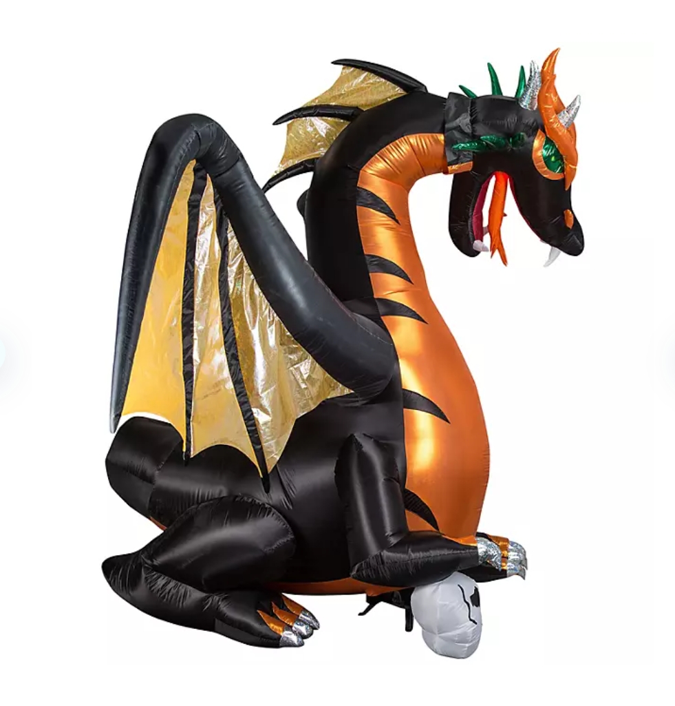 Soon to be sold out!!💝Last Day For Factory Outlet Shop💥Member’s Mark Pre-Lit Inflatable Dragon