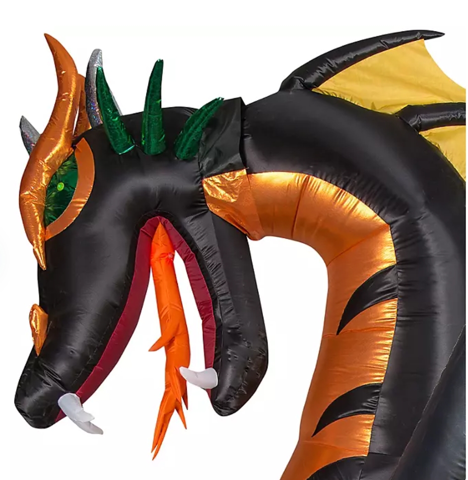 Soon to be sold out!!💝Last Day For Factory Outlet Shop💥Member’s Mark Pre-Lit Inflatable Dragon