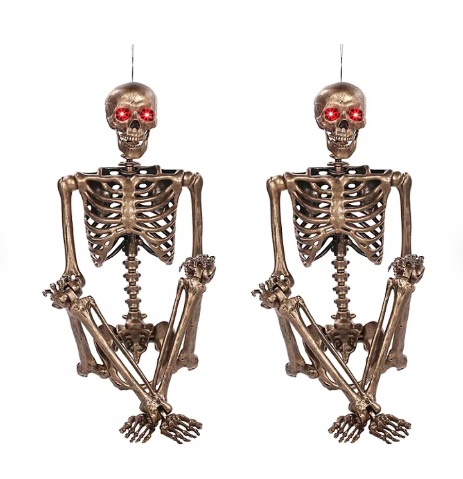 Soon to be sold out!!💝Last Day For Factory Outlet Shop💥Member's Mark Talking Bronze Skeletons, Set of 2