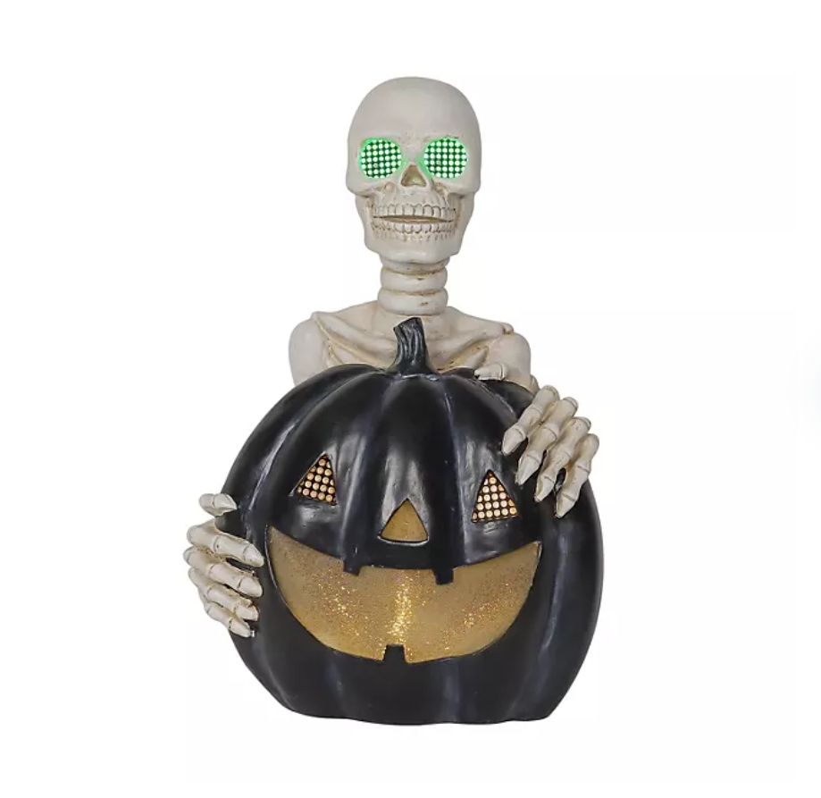Soon to be sold out!!💝Last Day For Factory Outlet Shop💥Member's Mark 18.5" Pre-Lit Pumpkin with Skeleton