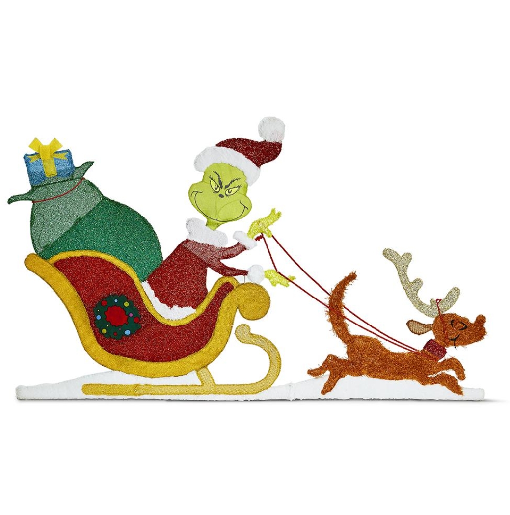 Christmas Clearance 💥 Illuminated Grinch Sleigh