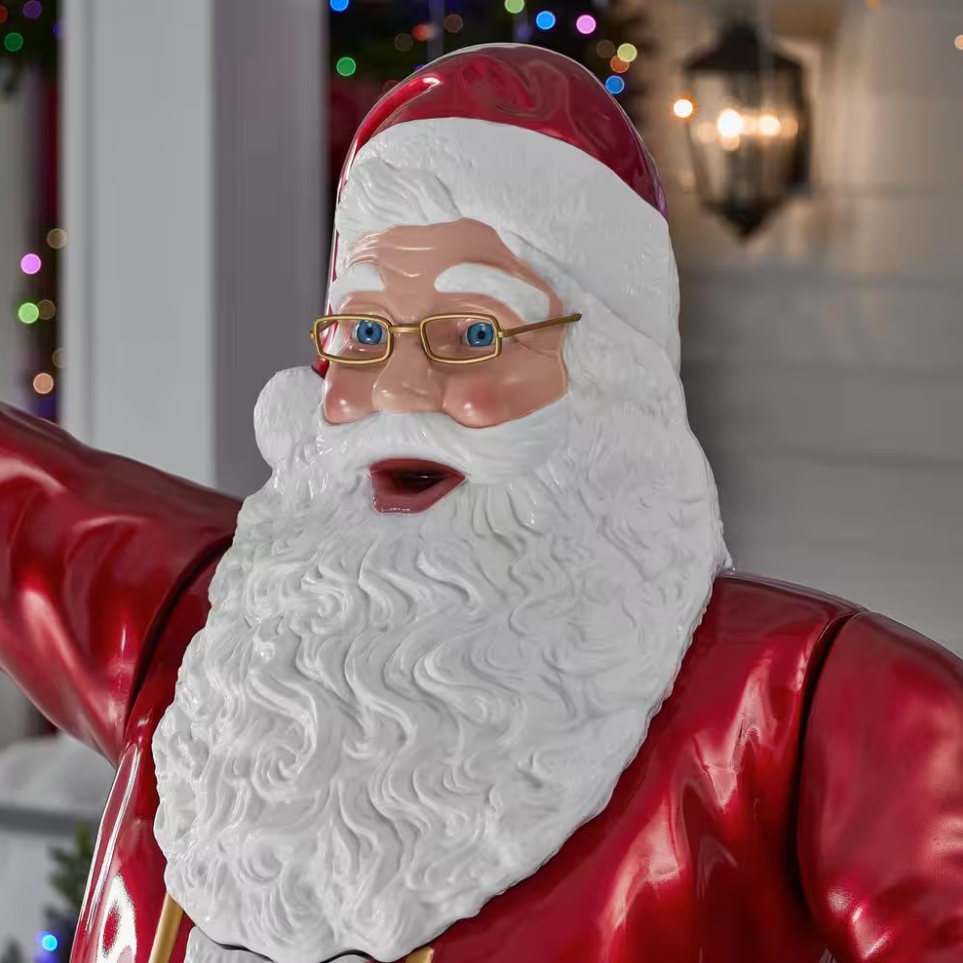 Christmas Clearance 💥8 ft. Holiday Traditions Giant -Sized LED Towering Santa Holiday Yard Decoration