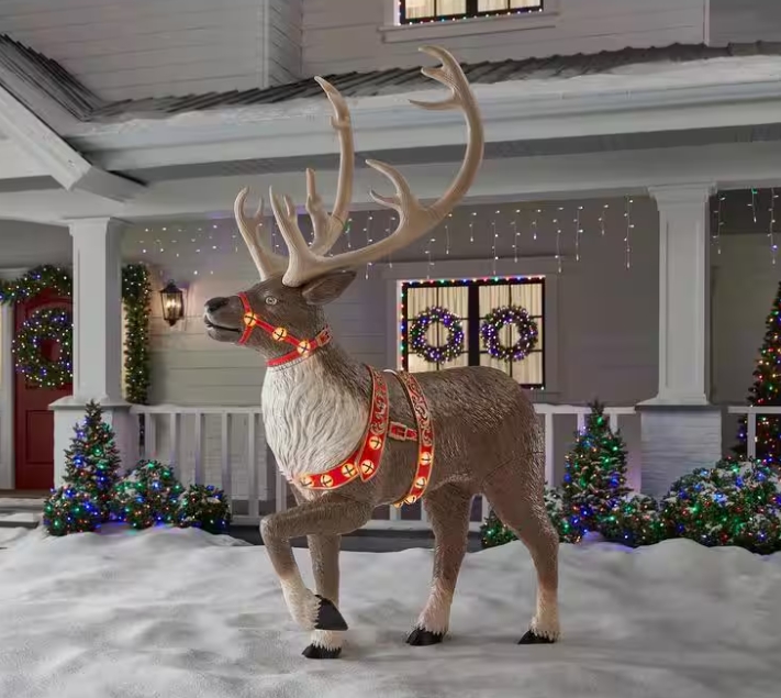 Christmas Clearance 💥8.5 ft. Giant -Sized LED Towering Reindeer Holiday Yard Decoration