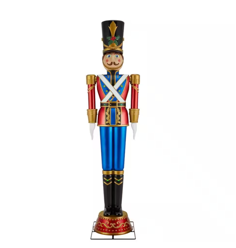Christmas Clearance 💥8 ft. Giant -Sized Animated LED Toy Soldier Holiday Yard Decoration