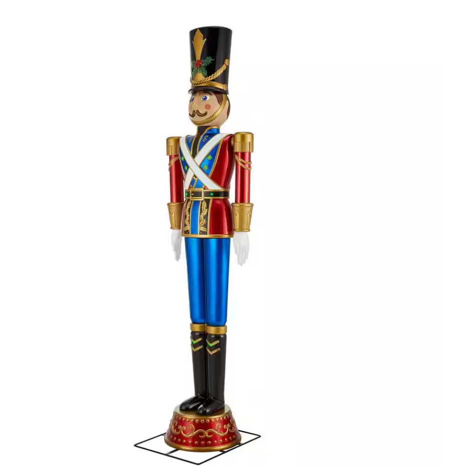 Christmas Clearance 💥8 ft. Giant -Sized Animated LED Toy Soldier Holiday Yard Decoration