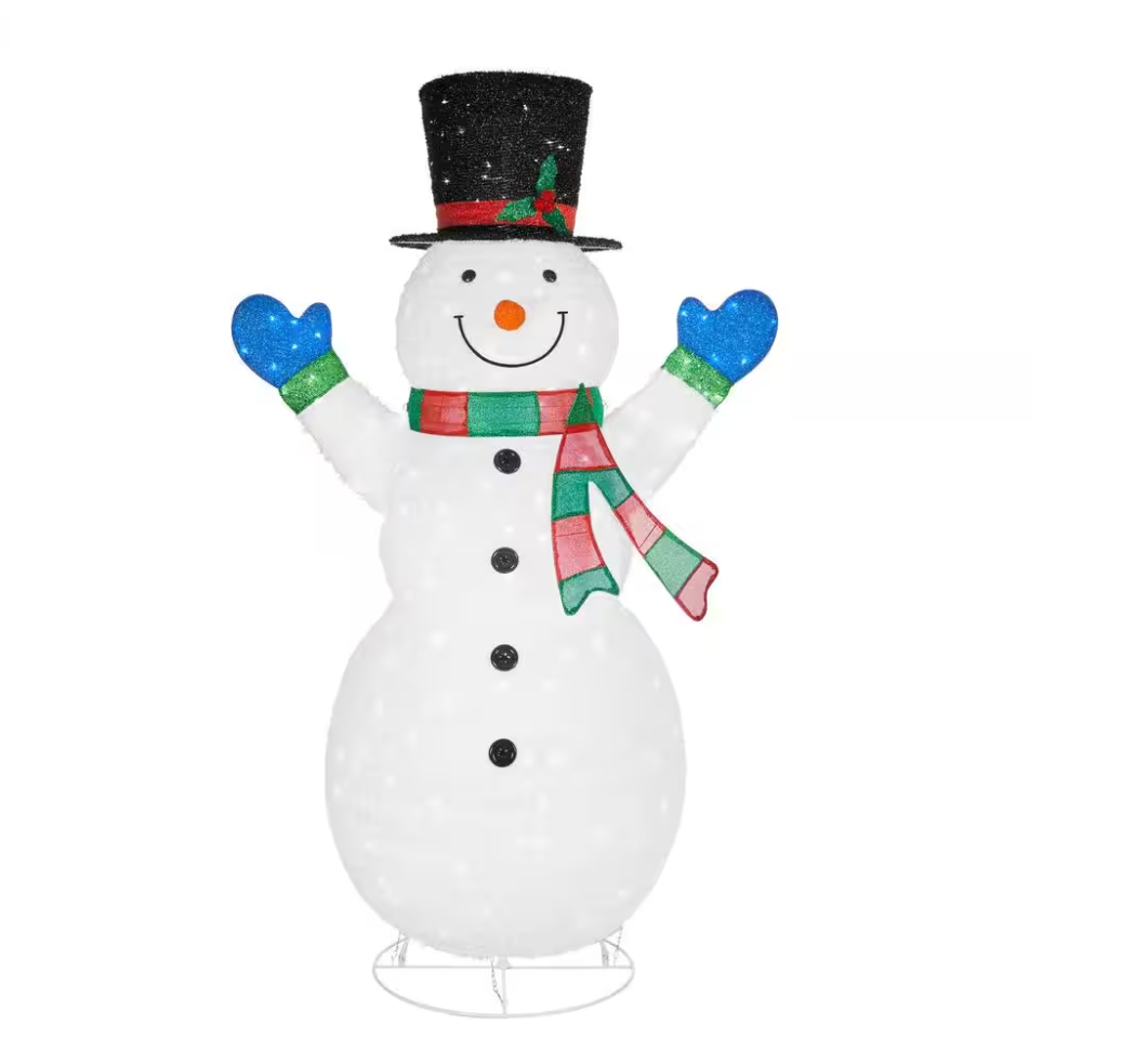Christmas Clearance 💥8 ft. Yuletide Lane LED Collapsible Snowman Holiday Yard Decoration