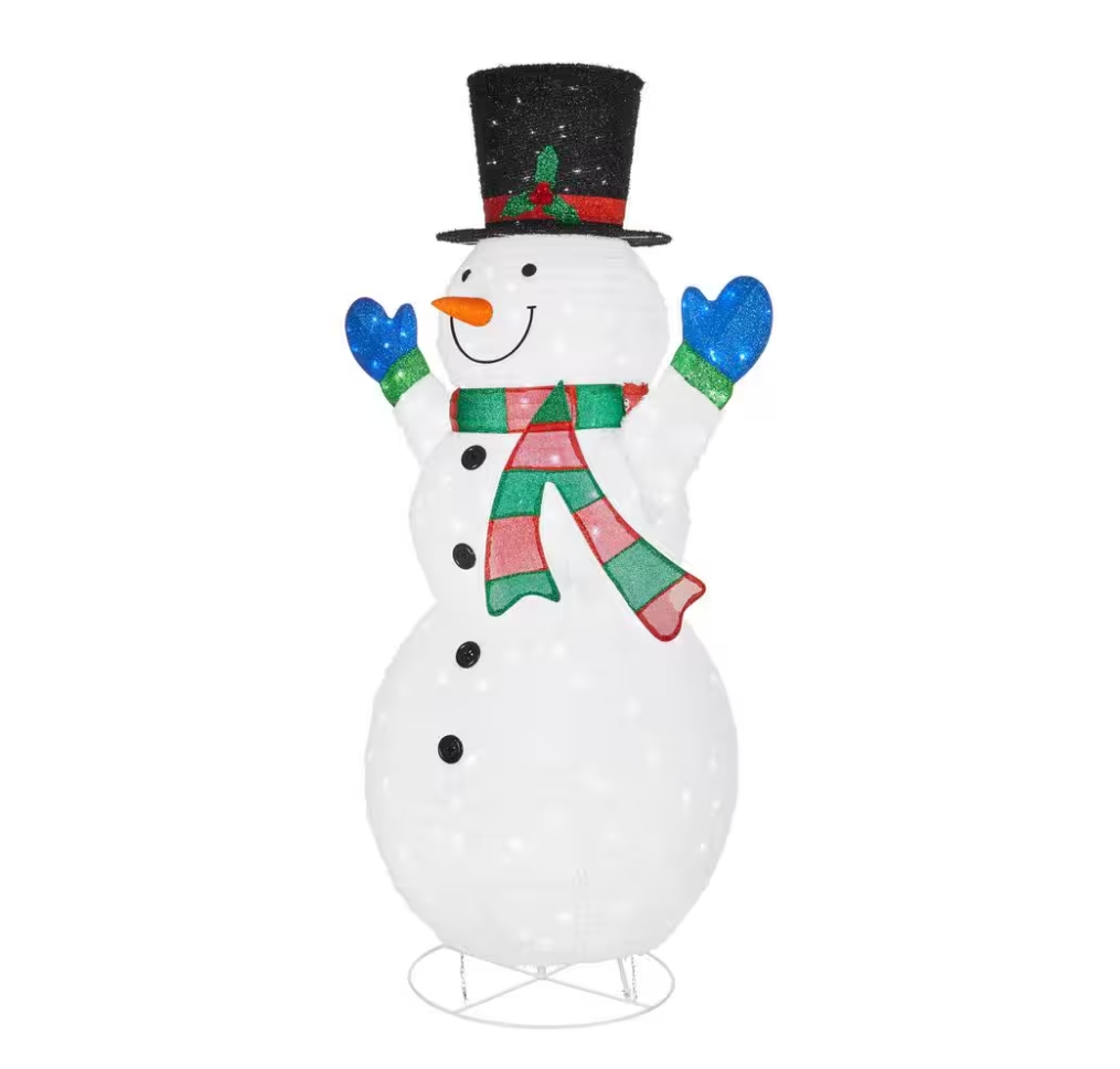 Christmas Clearance 💥8 ft. Yuletide Lane LED Collapsible Snowman Holiday Yard Decoration