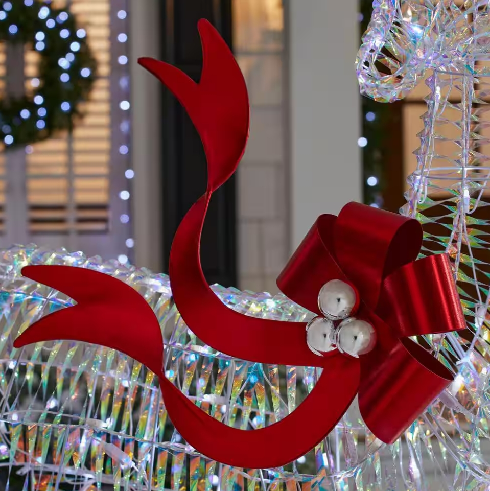 Christmas Clearance 💥6 ft. Iridescent Twist LED Iridescent Buck Holiday Yard Decoration