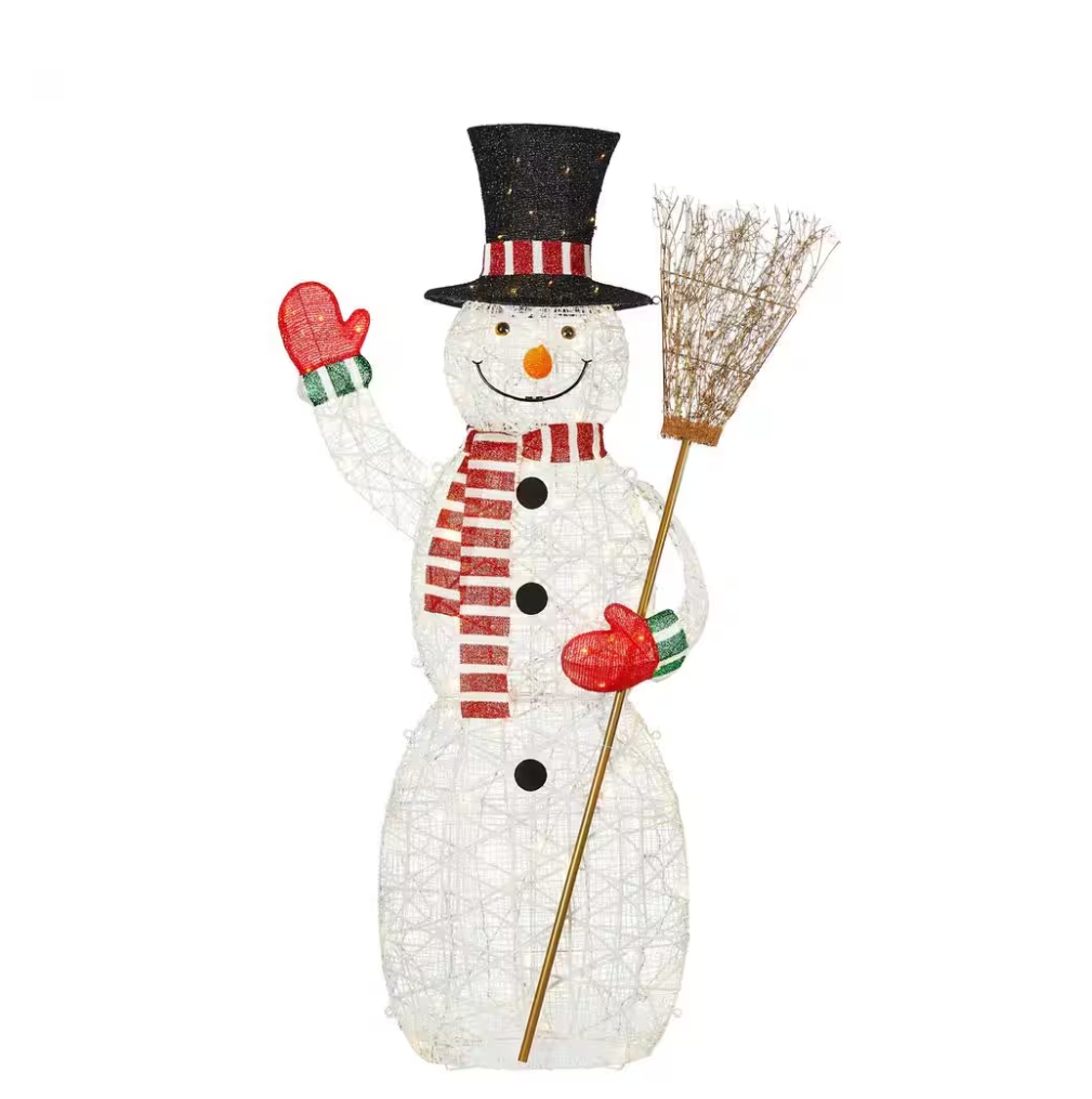 Christmas Clearance 💥6 ft. Polar Wishes LED Snowman with Broom Holiday Yard Decoration