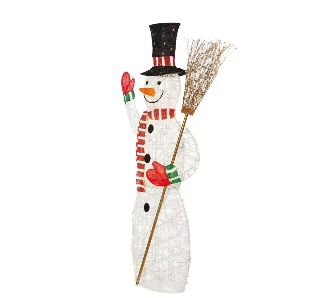 Christmas Clearance 💥6 ft. Polar Wishes LED Snowman with Broom Holiday Yard Decoration