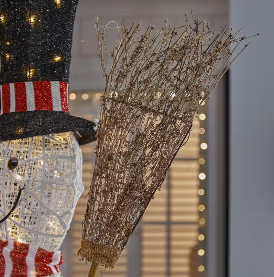 Christmas Clearance 💥6 ft. Polar Wishes LED Snowman with Broom Holiday Yard Decoration