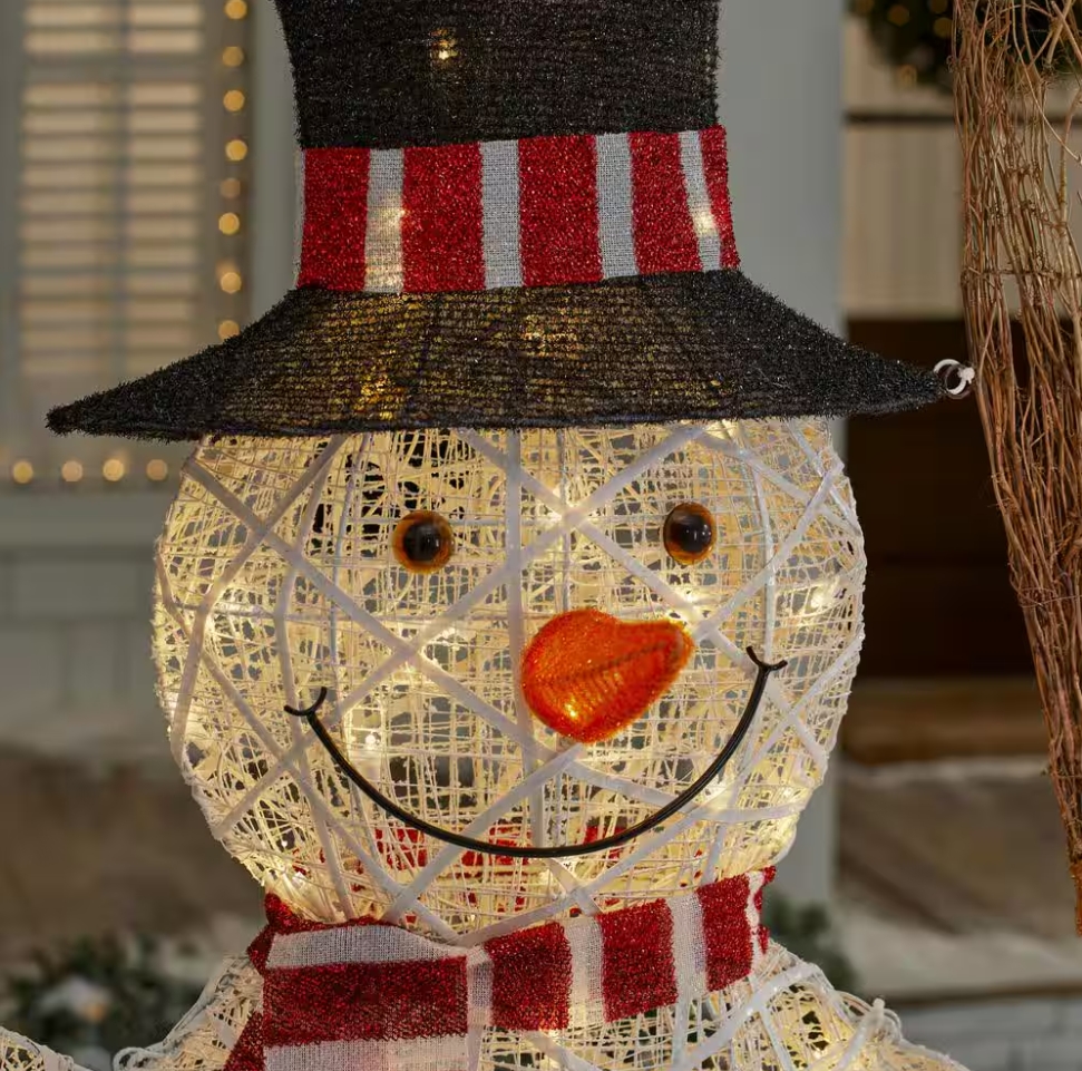 Christmas Clearance 💥6 ft. Polar Wishes LED Snowman with Broom Holiday Yard Decoration