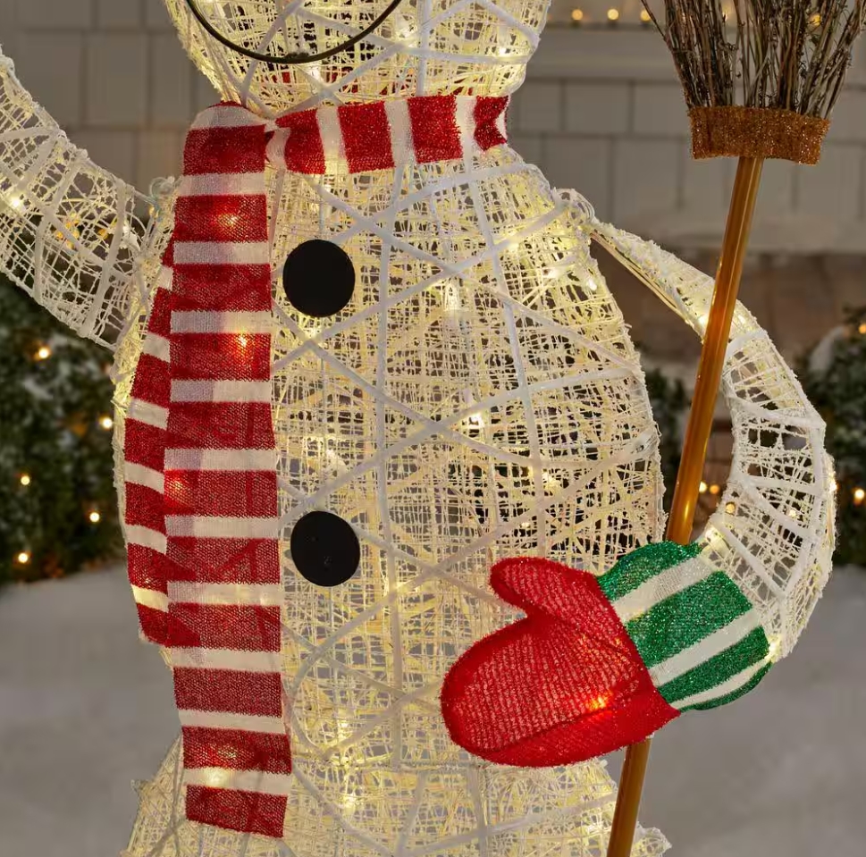 Christmas Clearance 💥6 ft. Polar Wishes LED Snowman with Broom Holiday Yard Decoration