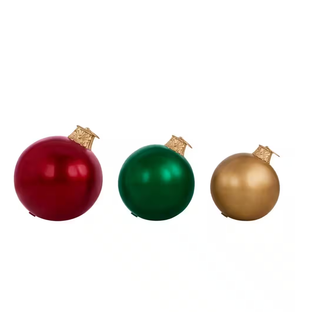 Christmas Clearance 💥3-Piece Jumbo Ornament Set Holiday Yard Decoration