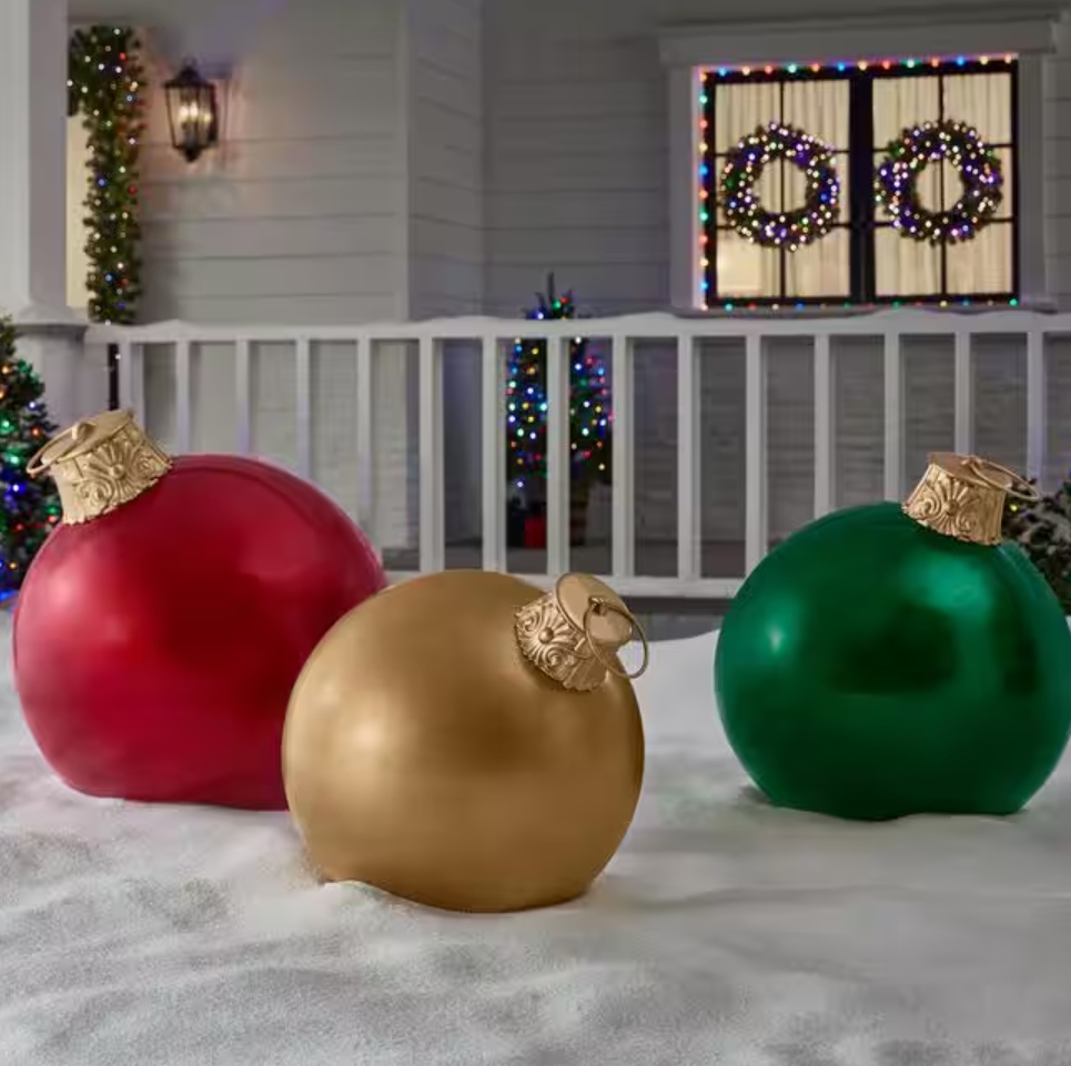 Christmas Clearance 💥3-Piece Jumbo Ornament Set Holiday Yard Decoration