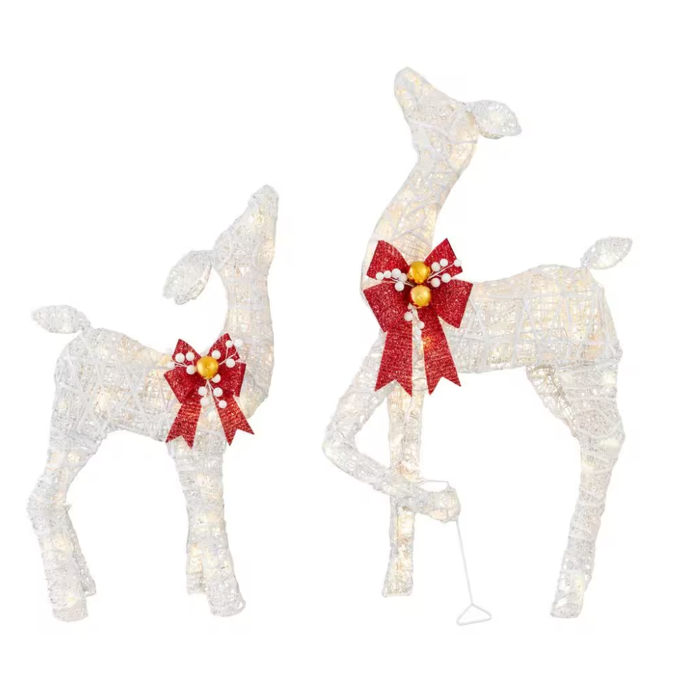 Christmas Clearance 💥2-Piece Polar Wishes LED Deer Holiday Yard Decoration