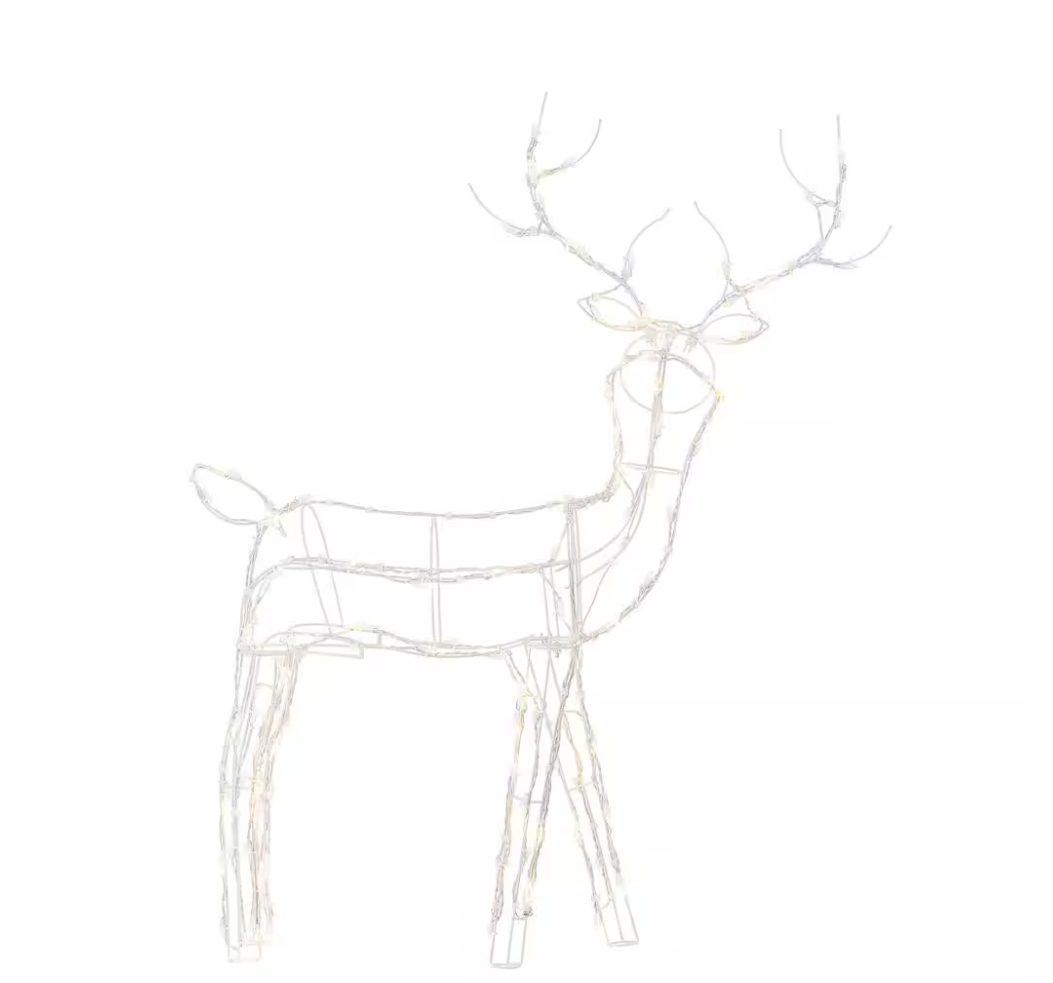 Christmas Clearance 💥4 ft. LED Wire Reindeer Holiday Yard Decoration