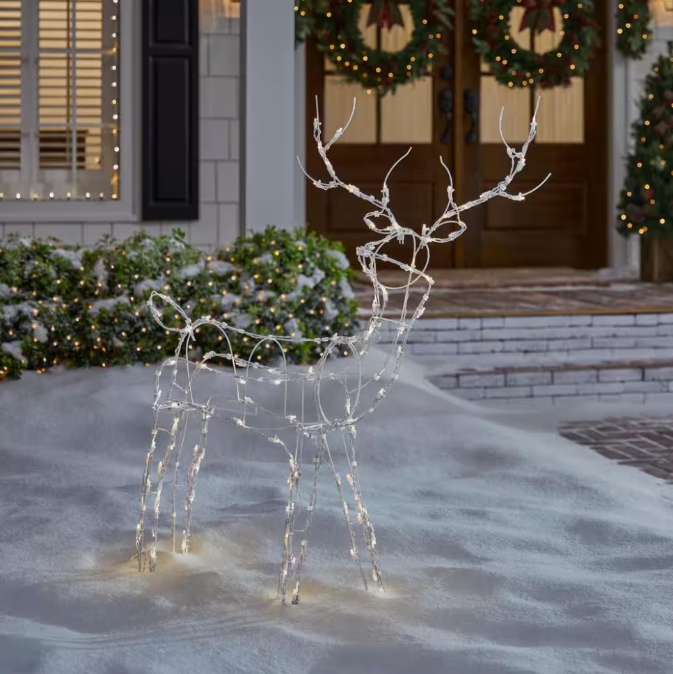 Christmas Clearance 💥4 ft. LED Wire Reindeer Holiday Yard Decoration