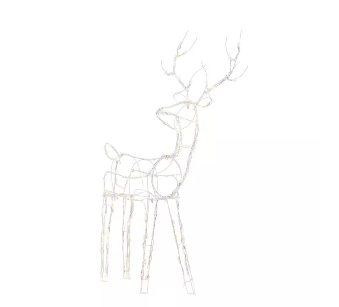 Christmas Clearance 💥4 ft. LED Wire Reindeer Holiday Yard Decoration