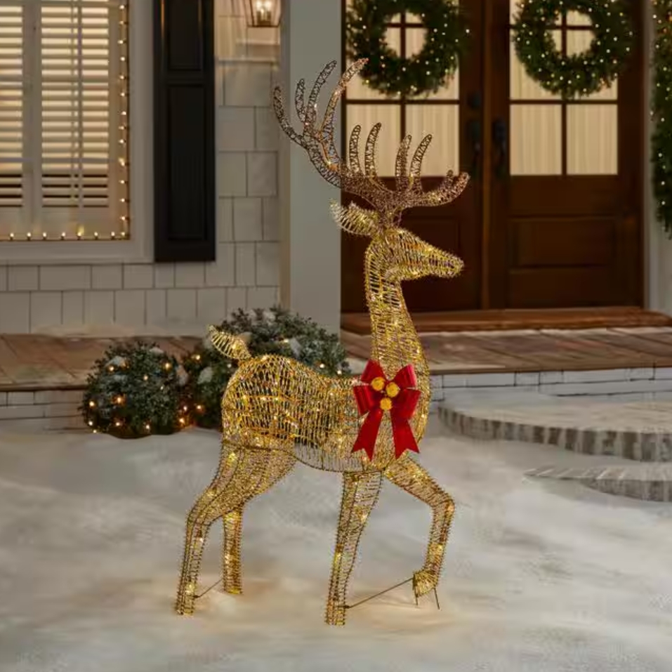 Christmas Clearance 💥5 ft. Polar Wishes LED Deer Holiday Yard Decoration
