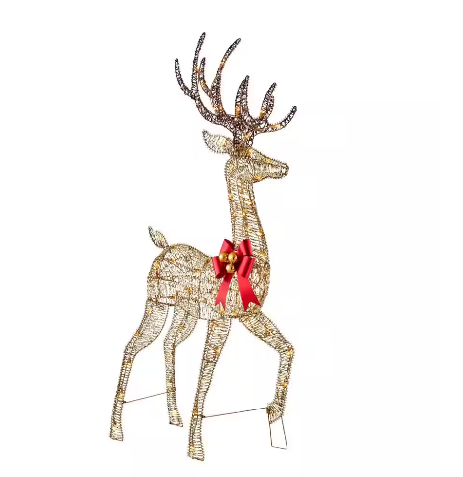 Christmas Clearance 💥5 ft. Polar Wishes LED Deer Holiday Yard Decoration