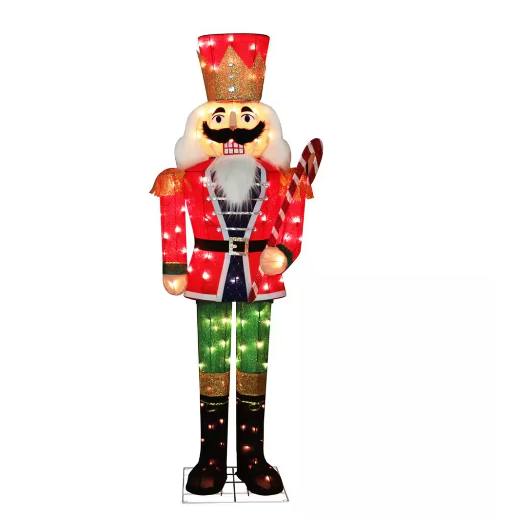 Christmas Clearance 💥5 ft. 3D Nutcracker Outdoor Christmas Holiday Yard Decoration Warm White Light