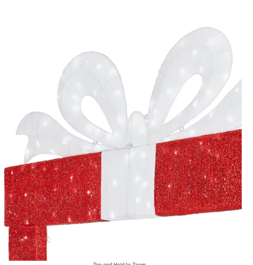 Christmas Clearance 💥8.5 ft. Icicle Shimmer Giant-Sized LED Present Archway Holiday Yard Decoration